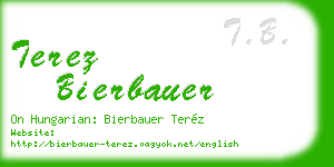 terez bierbauer business card